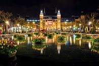 Rijksmuseum in de avond - Amsterdam van Thomas van Galen thumbnail