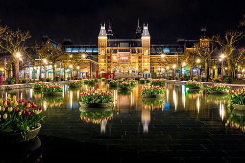 Rijksmuseum at Night - Amsterdam by Thomas van Galen
