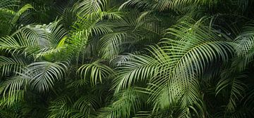 feuilles de palmier dans la jungle sur Dörte Bannasch