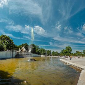 Neptunbrunnen, Schlossgarten Schönbrunn, Wien, Österreich, von Rene van der Meer