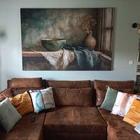 Kundenfoto: Dunkles Stillleben mit Keramikschale von Window Light von Joriali Fine Art, als ArtFrame