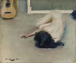 Nude with a guitar, Ramon Casas i Carbó by Masterful Masters thumbnail