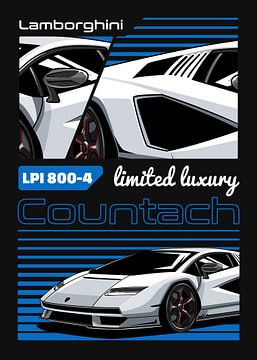 Lamborghini Countach LPI 800-4 Car by Adam Khabibi