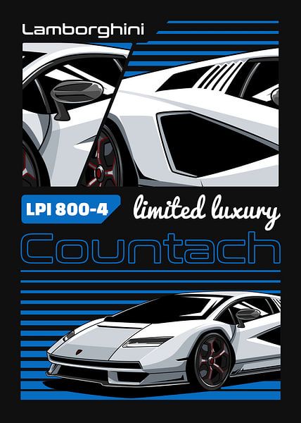 Lamborghini Countach LPI 800-4 Auto von Adam Khabibi