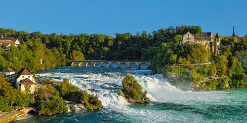Rhine Falls at Schaffhausen with Laufen Castle