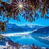 La magie de l'hiver au lac de Zell sur Christa Kramer
