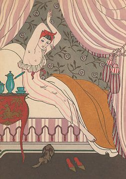 George Barbier - La Belle Matineuse (1914) van Peter Balan