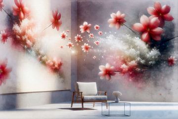 Bloemfantasie - Modern natuurexpressionisme van FRESH Fine Art