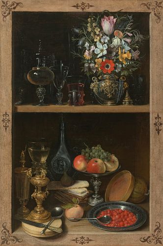 Nische mit Obst und Blumen, Georg Flegel