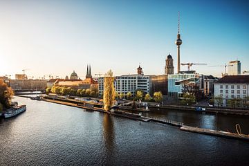 Berlin – Skyline at Spree River by Alexander Voss