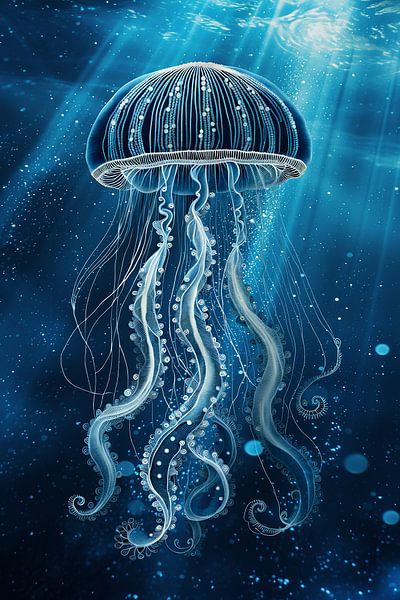 Delft Blue North Sea Jellyfish by Studio Ypie