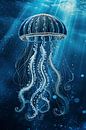 Delft Blue North Sea Jellyfish by Studio Ypie thumbnail