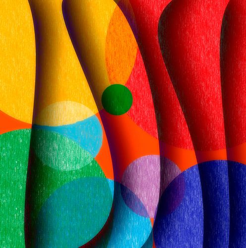 Modern abstract with vivid colours