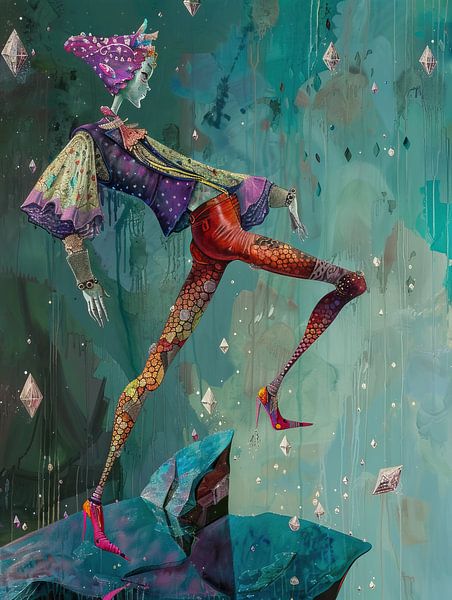 Surrealist Figure | Dream Stride by Abstract Painting