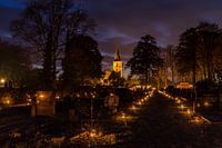 Light evening at the Jacobus church in Rolde