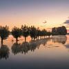 Sonnenaufgang im Natur- und Wasserspeichergebiet Noordma in Zuidlaren von Marga Vroom