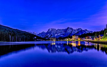 Lake Misurina at Night - Dolomites