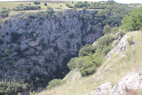 Canyon / Gorge de l'Aggitis vu d'en haut - Grèce