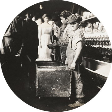 Jonge Doffers in de Elk Cotton Mills, Fayetteville, Tennessee van Vintage Afbeeldingen
