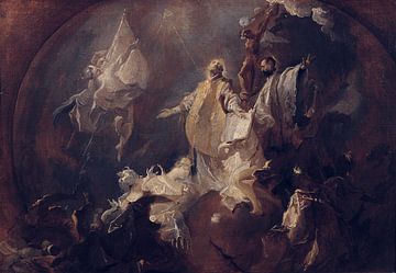 Franz Anton Maulbertsch, Allegorie op de wereldmissie van de jezuïetenorde, ca 1760