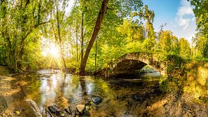 Vieux pont sur un ruisseau