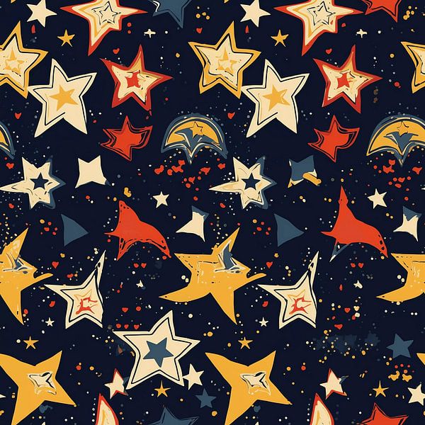 Retro Sterne von Vythryd Arts