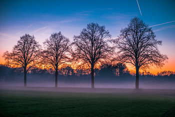 Ontdek de magie van de natuur met onze exclusieve fotoprint van een betoverende zonsondergang!