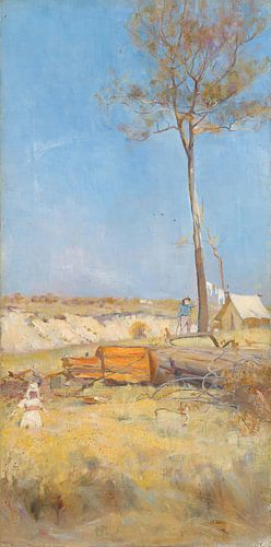 Under a southern sun (Timber splitter's camp), Charles Conder