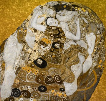 Die Jungfrau, Gustav Klimt - Goldausgabe von Digital Art Studio