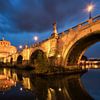Bridge of Angels and Castle of Angels Rome by Vincent Fennis