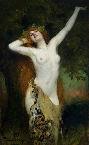 Topless Bacchante, ferdinand leeke