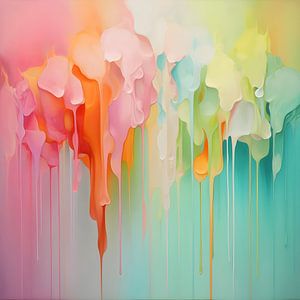 Bunte tropfende Farbe