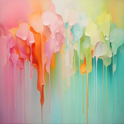 Colourful Dripping Paint