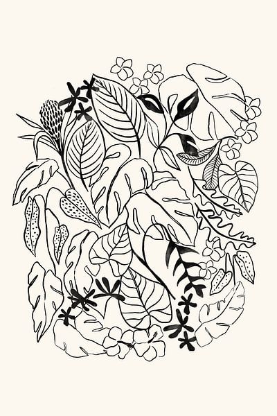 Tropical Black by Pati Cascino by The Artcircle