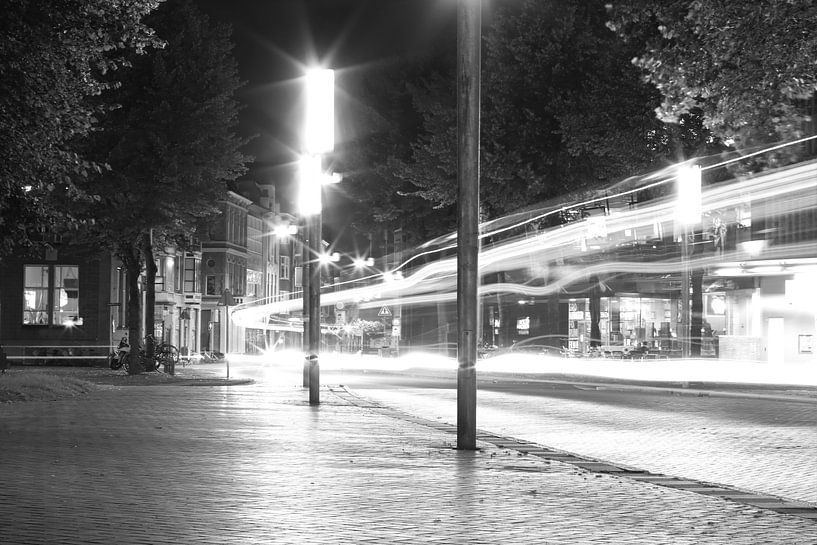 Groningen in de avond von Merjan Merjan