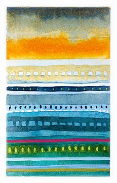 Colors of the Earth 001 | Modern Abstract van WatercolorWall