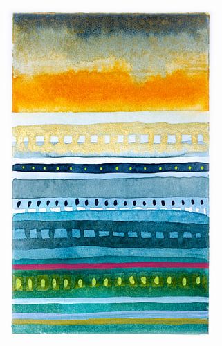 Colors of the Earth 001 | Modern Abstract van WatercolorWall