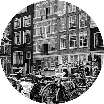 Jordaan Bloemgracht Amsterdam Zwart-Wit van Hendrik-Jan Kornelis