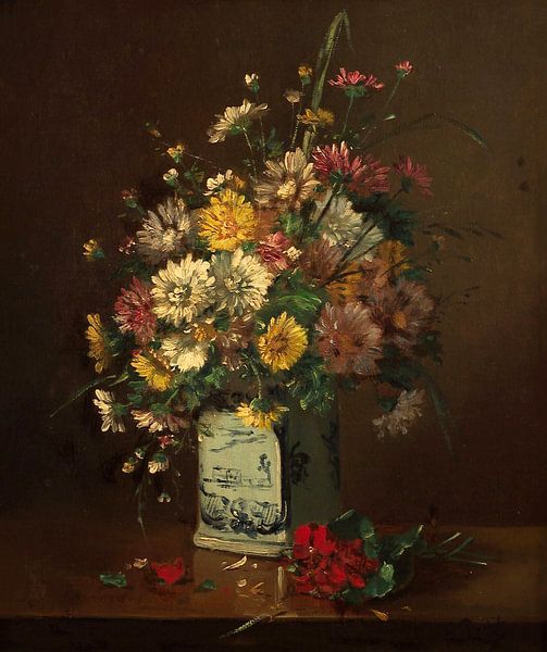 Stilleven met bloemen, Eugène Petit van Meesterlijcke Meesters