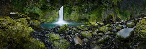 Betoverde waterval in Oregon / USA.