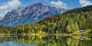 Lautersee und Karwendelgebirge von Walter G. Allgöwer