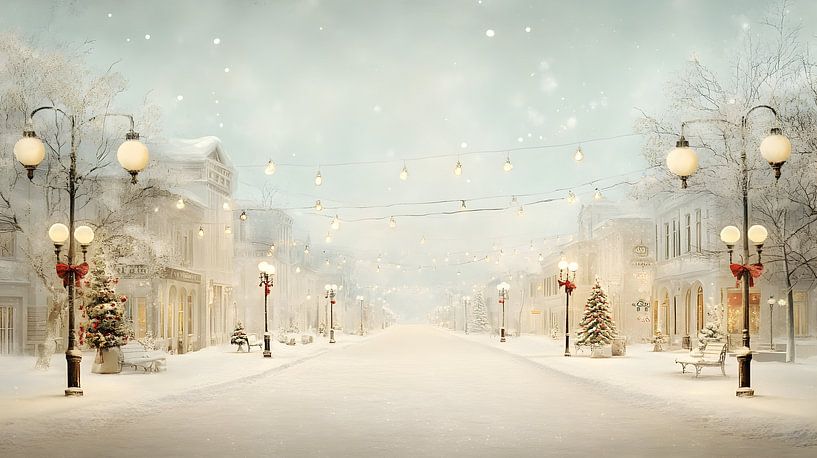 Lichtjes in de winterstad van Heike Hultsch