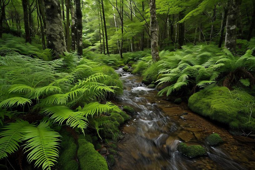 Fascinatie bos van fernlichtsicht