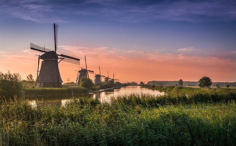 Kinderdijks molenlandschap  von Dennis de Waard
