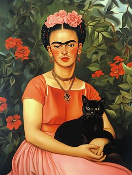 Frida portret van Olga Wildrose