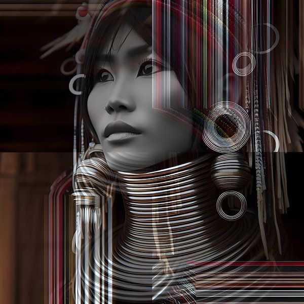Longneck Padaung van FoXo Art