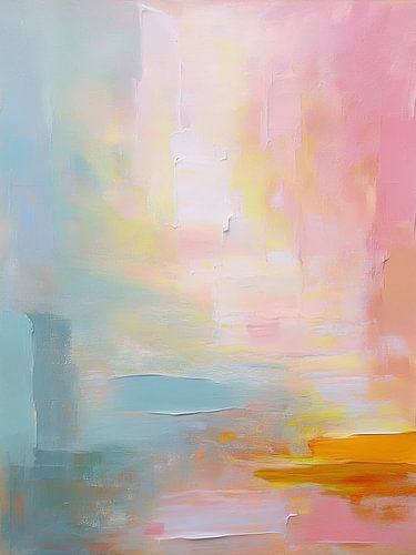 Pastellfarbener Sonnenuntergang: Abstraktes Farbenspiel