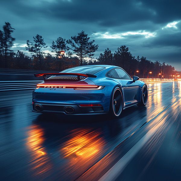 Blue Porsche 911 GT3 by Bianca Bakkenist