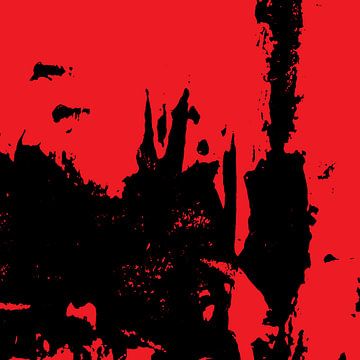 Abstract red black grunge