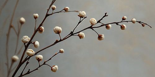 Bloesemknoppen in Beige